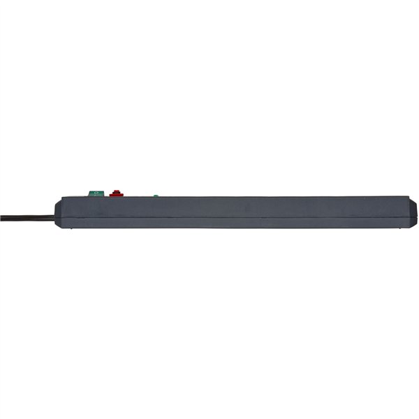 Brennenstuhl Secure-Tec 6-fold power strip anthracite 3m