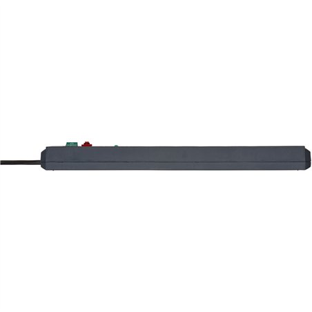 Brennenstuhl Secure-Tec 6-fold power strip anthracite 3m