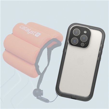Catalyst iPhone 15 Pro Max Waterproof Case Stealth Black