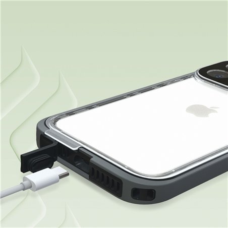 Catalyst iPhone 15 Pro Waterproof Case Stealth Black