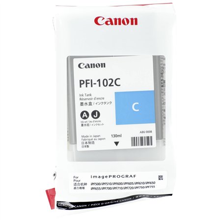 Canon PFI-102 C cartuccia ciano