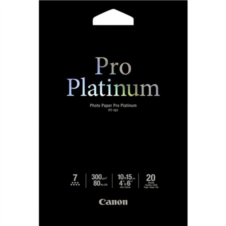Canon PT-101 10x15 cm, 20 sheet Photo Paper Pro Platinum   300 g