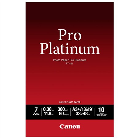 Canon PT-101 A 3+, 10 fogli carta foto  Pro Platinum   300 g
