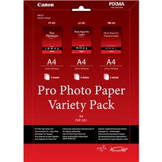 Canon PVP-201 Pro Photo carta Variety Pack A 4 3x5 fogli