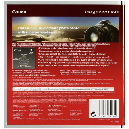 Canon PT-101 A 2, 20 fogli Photo carta Pro Platinum 300 g