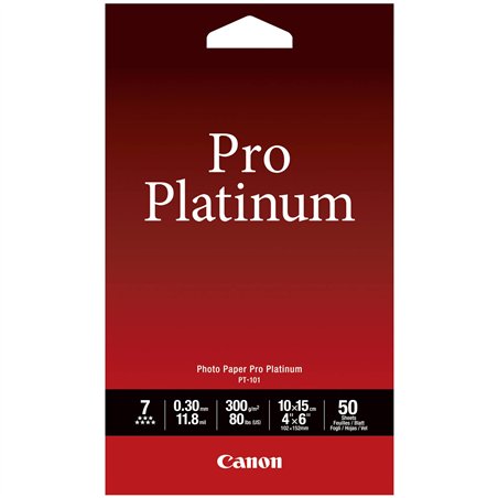Canon PT-101 10x15 cm, 50 fogli Photo carta Pro Platinum 300 g