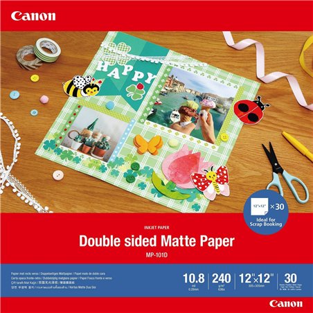 Canon MP-101 D 12x12 , 30 fogli Double sided Matte Paper, 240 g