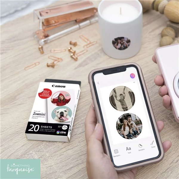 Canon ZP-2030-2C ZINK Circle Sticker 3,3 cm (20 fogli)