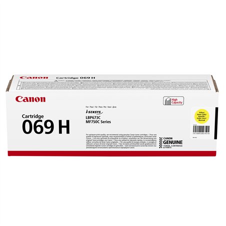 Canon cartuccia toner 069 H Y giallo