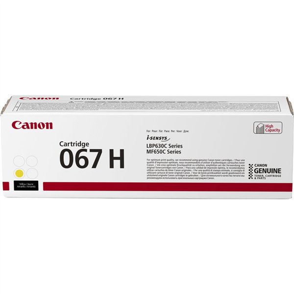 Canon cartuccia toner 067 H Y giallo