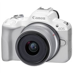 Canon EOS R50 bianco Set + RF-S 18-45 IS STM