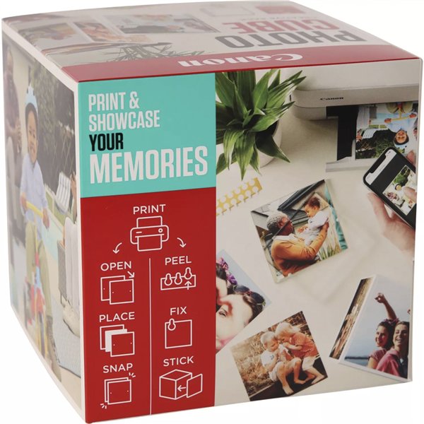 Canon PP-201 13x13 cm Photo Cube pacch.creativo bianco blu 40 f.