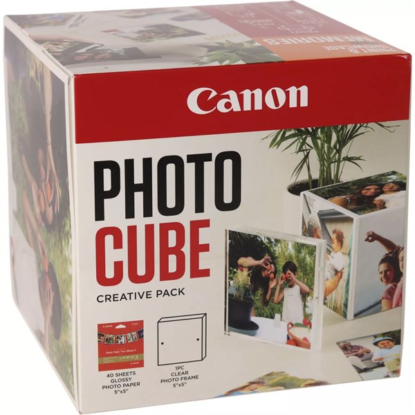 Canon PP-201 13x13 cm Photo Cube pacch.creativo bia. aranc. 40 f.