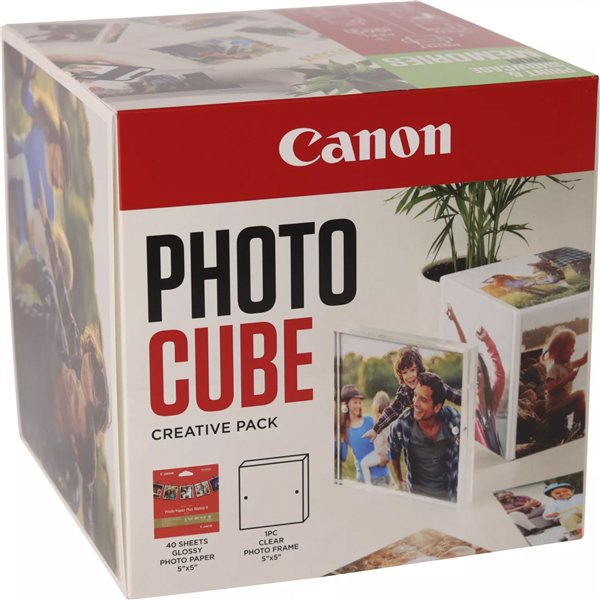 Canon PP-201 13x13 cm Photo Cube pacch.creativo bian. verde 40 f.