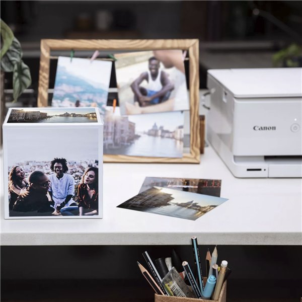 Canon PP-201 13x13 cm Photo Cube pacch.creativo bianco Pink 40 f.