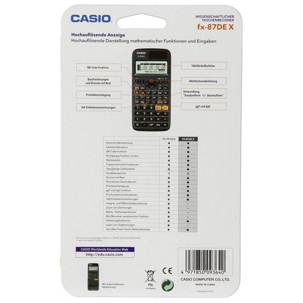Casio FX-87DE X