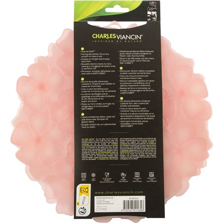 Charles Viancin GERANIUM 23 cm coperchio in silicone, rosa
