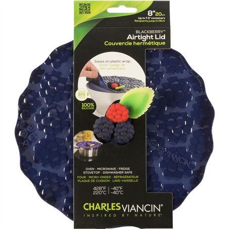 Charles Viancin BERRIES 20 cm coperchio in silicone, blu