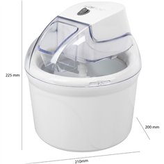 Clatronic ICM 3764 bianco macchina per gelato 1,5L 2