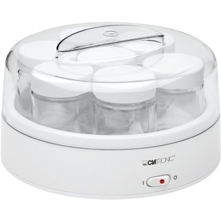 Clatronic JM 3344 bianco macchina per yogurt con 7 bicch.