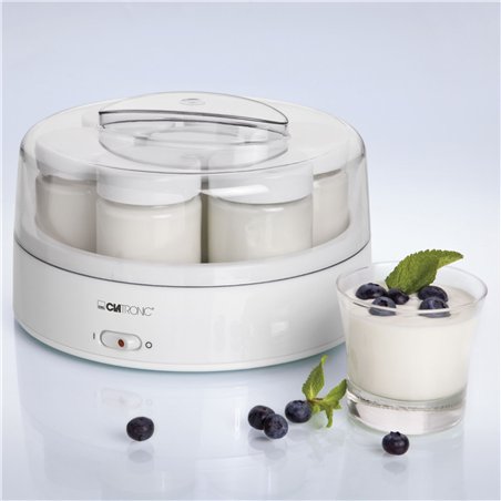 Clatronic JM 3344 bianco macchina per yogurt con 7 bicch.