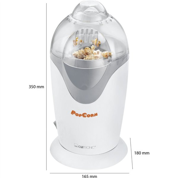 Clatronic PM 3635 bianco macchina aria calda p. popcorn