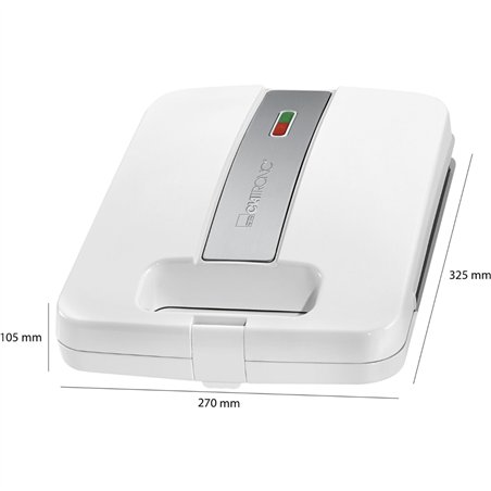 Clatronic ST 3629 bianco piastra da sandwich per 4 sandw.