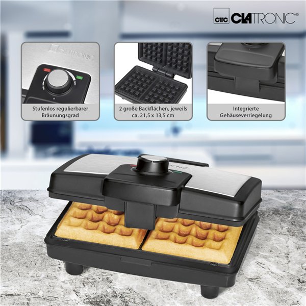 Clatronic WA 3606 ix macchina per waffle bruxell.