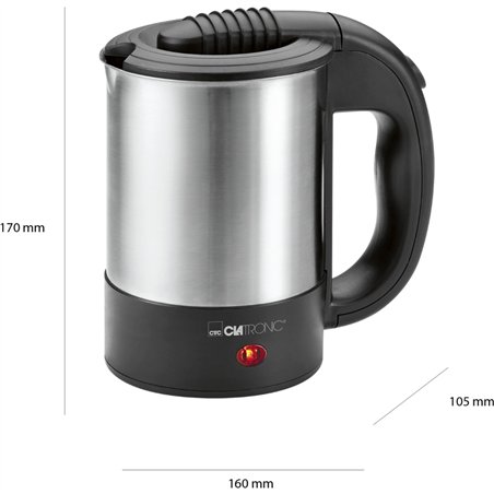 Clatronic WKR 3624 inox bollitore da viaggio