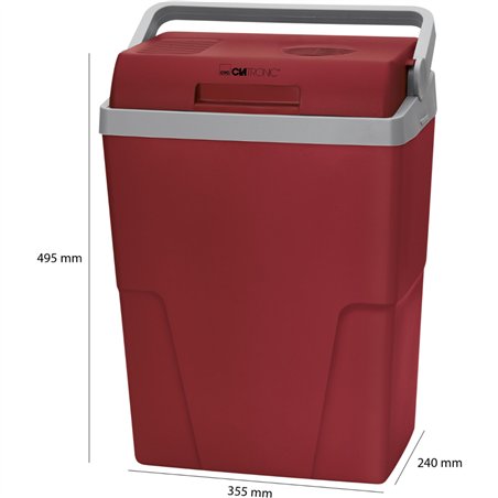 Clatronic KB 3713 N rosso-grigio frigo portatile 12 & 230 Volt