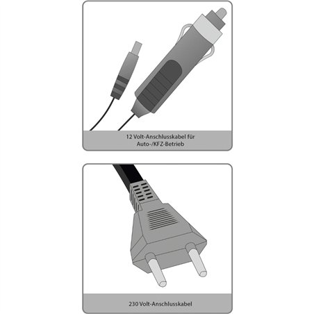 Clatronic KB 3713 N rosso-grigio frigo portatile 12 & 230 Volt