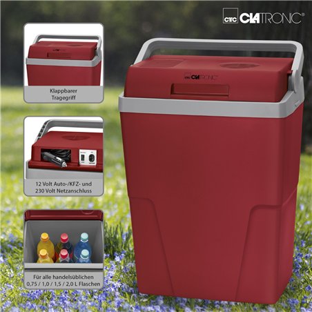Clatronic KB 3713 N rosso-grigio frigo portatile 12 & 230 Volt
