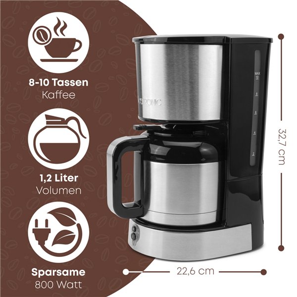 Clatronic KA 3805 macchina da caffè 10 tazze