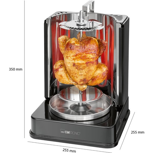 Clatronic DVG 3686 nero Döner Vertical multigrill
