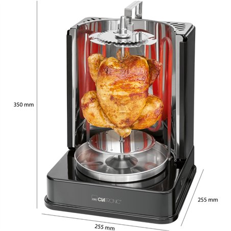 Clatronic DVG 3686 nero Döner Vertical multigrill