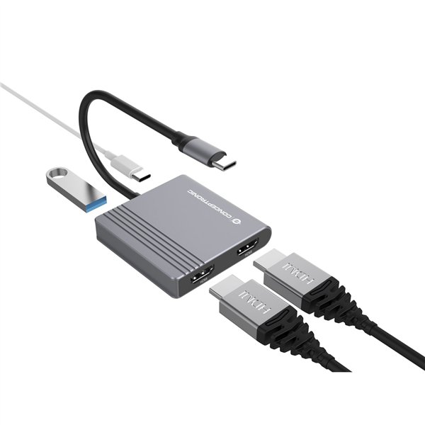 Conceptronic DONN13G 4-in-1 USB 3.2 Docking