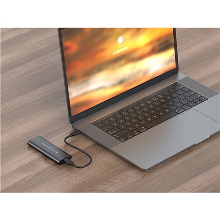 Conceptronic DANTE04B M.2 SATA/NVMe custodia SSD USB-C