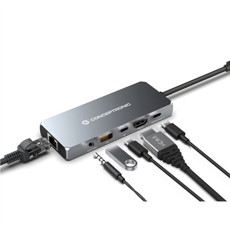 Conceptronic DONN22G 6-in-1 Dockingstation