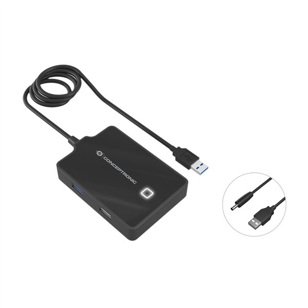 Conceptronic HUBBIES10B 4-Port-USB 3.0/2.0-Hu