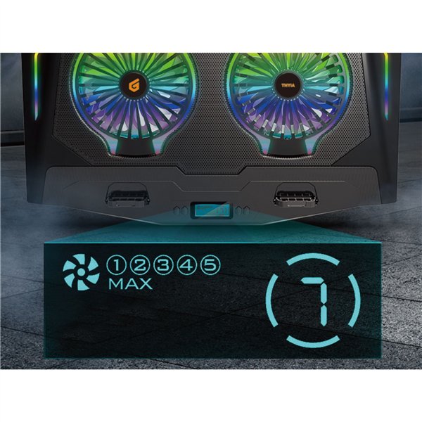 Conceptronic THYIA02B  tappetino raffredd. ERGO Gaming-Notebook