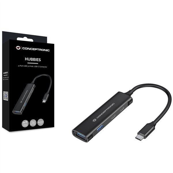 Conceptronic HUBBIES12B 4-Port USB 3.0 Hub