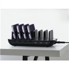 Conceptronic OZUL07B 160W 7 Port stazione di ricarica 2