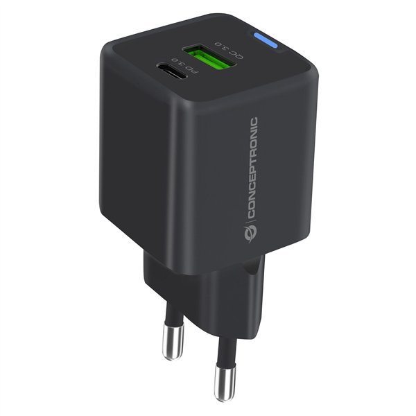 Conceptronic ALTHEA15B 2 Port 20W GaN USB PD caricab.