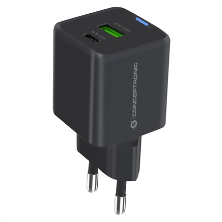 Conceptronic ALTHEA15B 2 Port 20W GaN USB PD caricab.