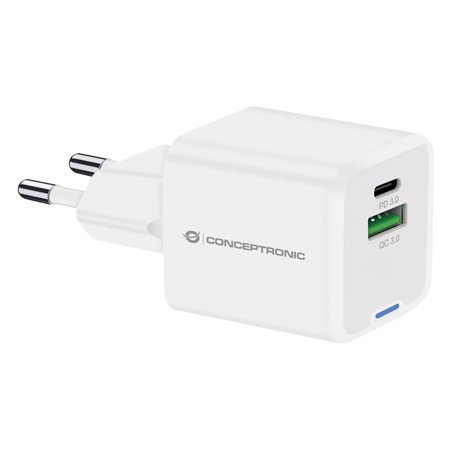 Conceptronic ALTHEA15W 2 Port 20W GaN USB PD caricab.
