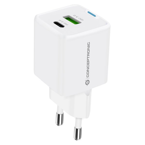 Conceptronic ALTHEA15W 2 Port 20W GaN USB PD caricab.