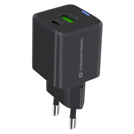 Conceptronic ALTHEA16B 2 Port 33W GaN USB PD caricab.