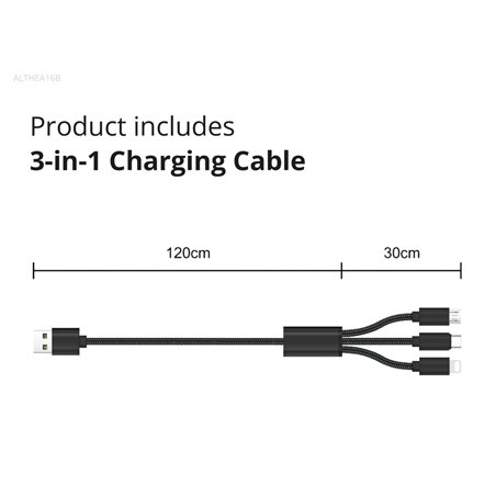 Conceptronic ALTHEA16B 2 Port 33W GaN USB PD caricab.