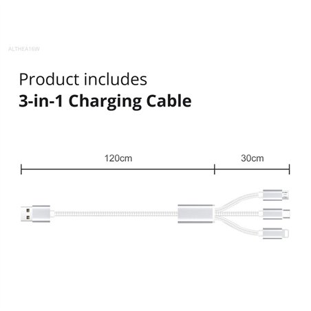 Conceptronic ALTHEA16W 2 Port 33W GaN USB PD caricab.