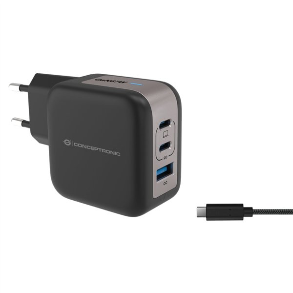 Conceptronic ALTHEA17B 3 Port 67W GaN USB PD caricab.